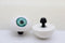 45mm Domed Puppet Eyes with Cabachon Iris - CRYSTAL